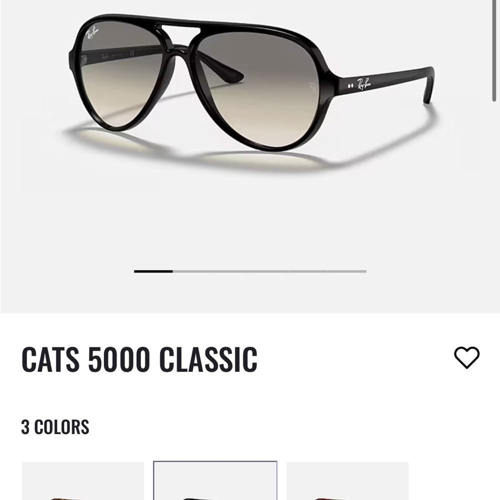 COPY - Ray-Ban RB4125 Cats 5000 Gradient Grey sunglasses